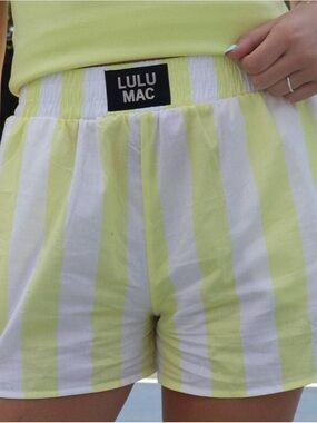 Lulu Mac Yellow Darby Boxer Shorts